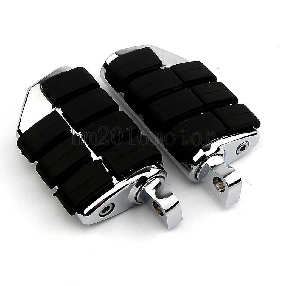 Pair Chrome Male Mount Footrests Foot Pegs For Harley Sportster XL 1200 883 — 第 4/4 张图片