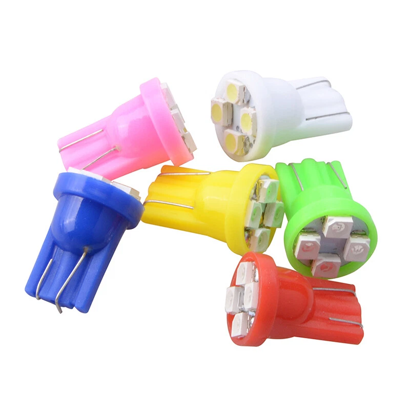 10x Green T10 W5W 168 194 4-SMD LED Dash Instrument Cluster Gauge Light Bulb - Image 4 of 4