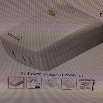 Levition DZPD3-2BW Decora Smart Plug-In Dimmer With Z-Wave Tech,White