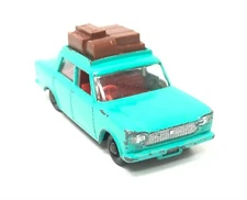 Lesney Matchbox 1965 Regular Wheels #56 Fiat 1500 | Sea-Green & Brown Luggage