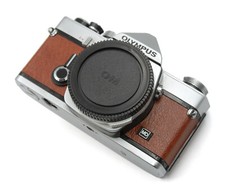 Olympus OM-1 Replacement Cover - Laser Cut Recycled Leather