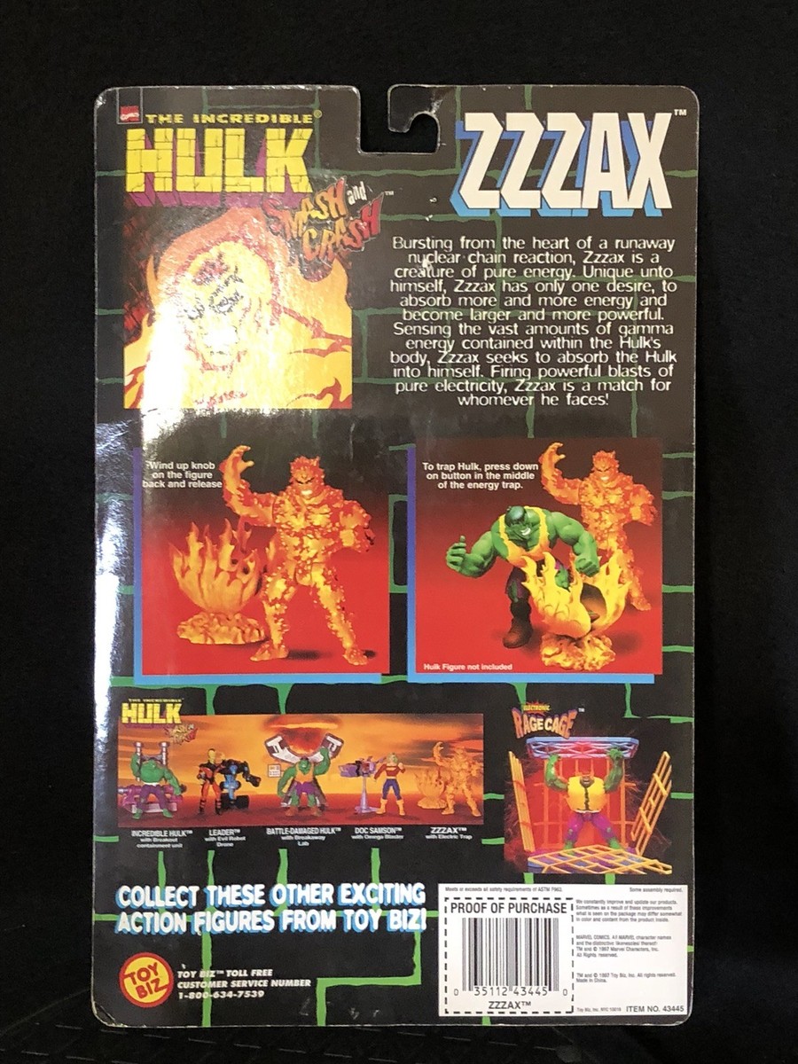 1997 ToyBiz Marvel The Incredible Hulk ZZZAX Smash and Crash