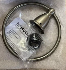 NEW Moen Brantford Kitchen Bath Towel Ring - BRUSHED NICKEL - YB2286BN