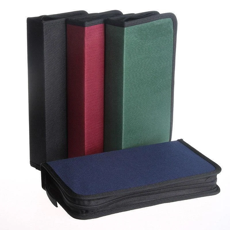 80 40 DVD CD DISC Holder Oxford Storage Case Folder Wallet Carry Bag Organizer - image 2 of 4