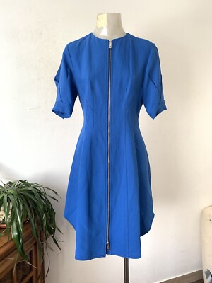Sportmax Resort 2017 blaues Kleid, IT42, neu ohne Hauptetikett