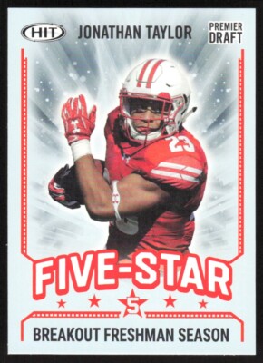 2020 SAGE HIT Five Star Red Jonathan Taylor RC #39 Wisconsin Badgers