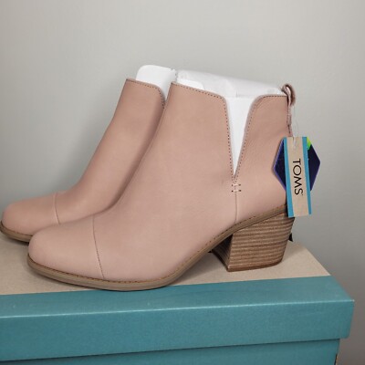 TOMS Womens Everly Cutout Boot Bootie Size 11 Buck Brown Leather