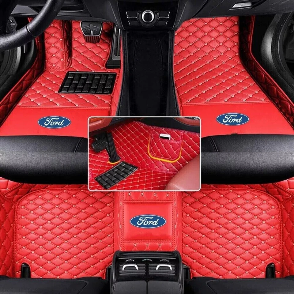 Custom For Ford All Models Car Floor Mats Waterproof Auto Liners Carpets Luxury Foto 3 de 4