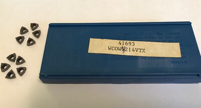 Vardex Carbide Inserts - 41693 WCOW4214VTX - Qty. 10 - New in Box!!