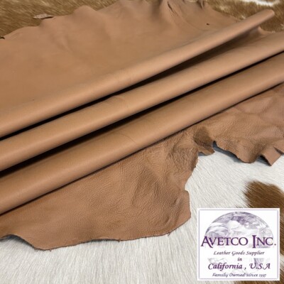 Avetco Economy Lamb Sheep Nappa Soft Leather hide skin 2 oz TAN