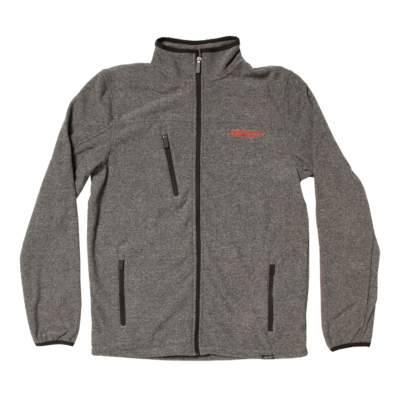 RST 0392 Freizeit Reißverschluss Fleece Grau Meliert Soft Touch