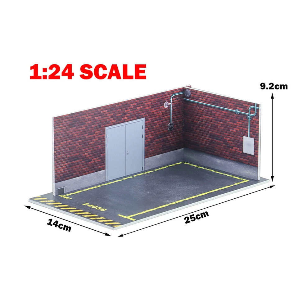 1:24 Scale Diorama Car Garage Model Car Parking Lot Station - Image 2 of 2