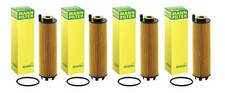 Mann Set of 4 Engine Oil Filters for Mercedes W167 W238 W257 W290 AMG GT 43 E450