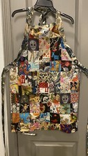 San Miguel Designs Dia De Los Muertos Patchwork Collage Apron W/ 1 Pocket
