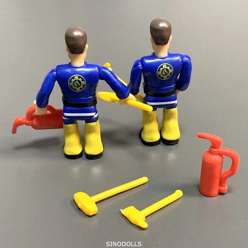 Lot 2pcs Fireman Sam Elvis & Accessories Action Figures Toy Playset - Image 4 of 4