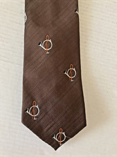 Andhurst Vintage Men's Necktie Tie Polyester Brown Made in USA