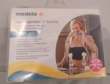 Medela Easy Expressions Black Bustier Bra Sz Small Hands Free Pumping Nursing