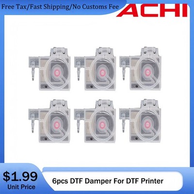 6pcs Ink Dampers Ink Bags Ink Sac for ACHI A3 DTF Printers White