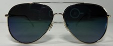 Diff Nala Aviator Sunglasses. Gold Frames, Blue Lenses GD-9F49P. Designer Heavy