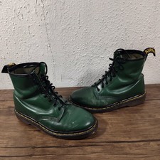 Vtg Dr. Martens 1460 Boot UK 6 US Men's 7 Women's 8 Green Leather England