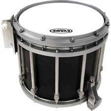 Evans Hybrid Marching Snare Drum Batter Head White #602 Bistro Black