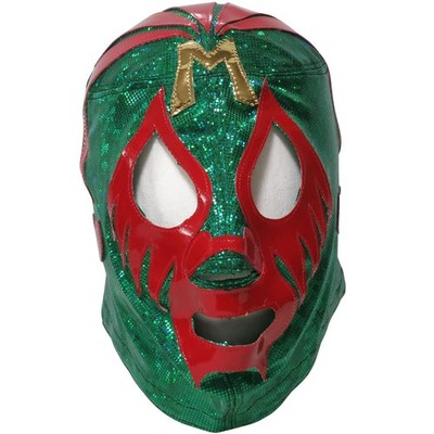 Mil Mascaras Noble Semi Pro Mask by Arena Mexico Green Trade Design Lucha Libre