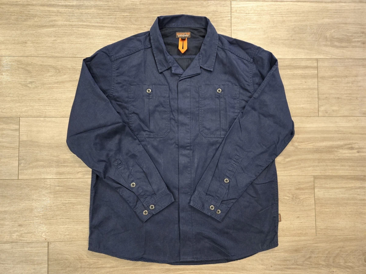 Patagonia Hemp Long Sleeve Casual Button-Down Shirts for Men for