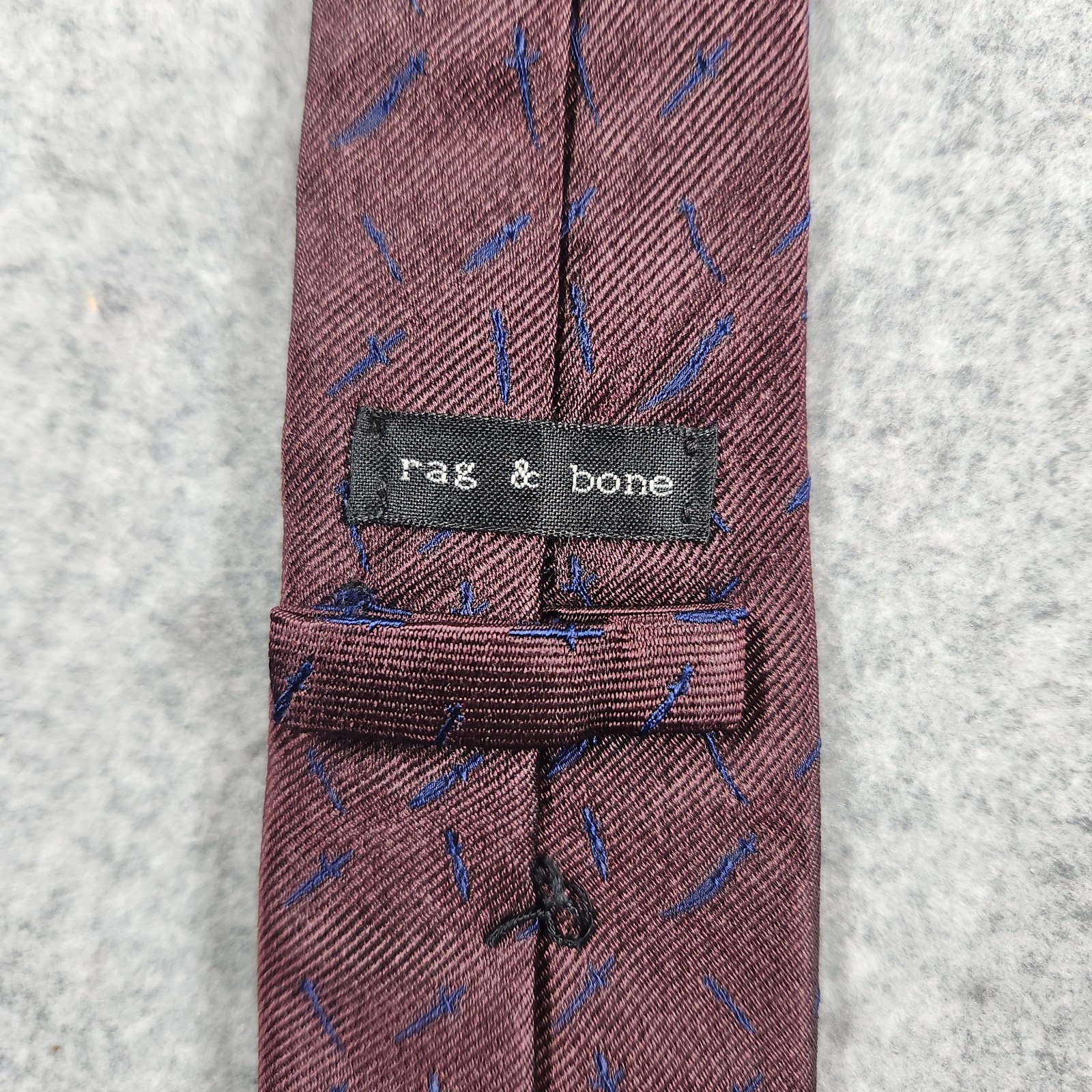 Rag & Bone HTF SWORD/Dagger Pattern Burgundy Blue… - image 6