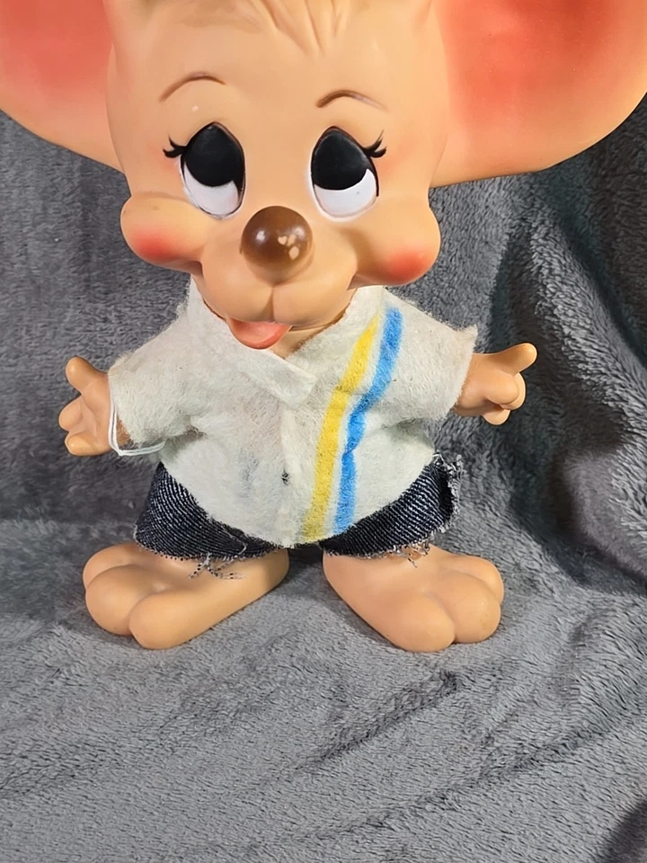 Vintage Huron Hard Plastic Mouse Bank 10" Tall - Image 3 of 4