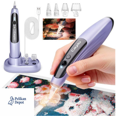 Diamond Art Stift Kabellos LED Licht 3 Saugstufen 2-in-1 Ladebasis
