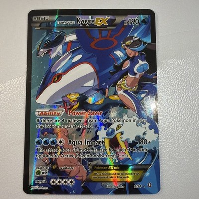 Pokemon Team Aqua's Kyogre EX Ultra Rare Holo 6/34 Double Crisis ENG 2015 