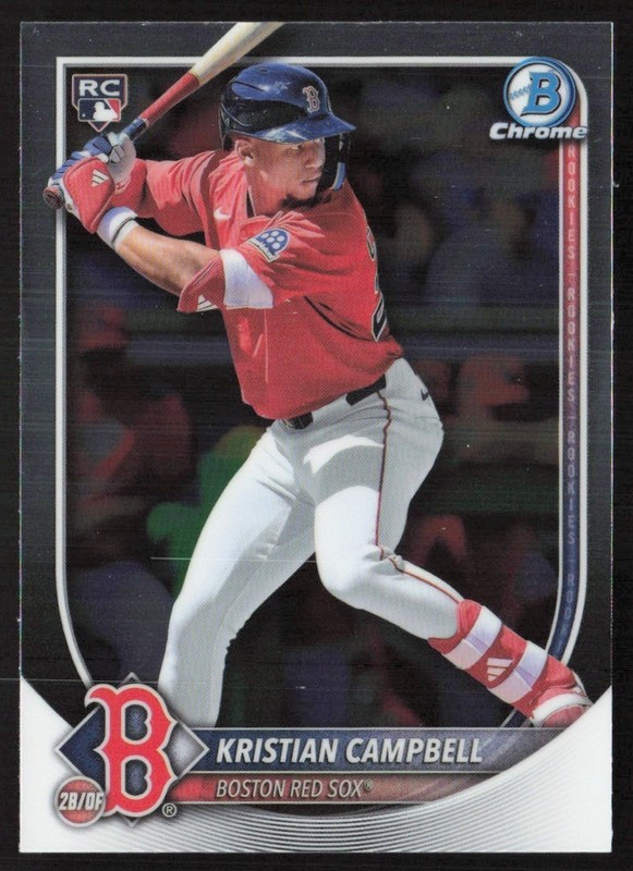 2025 Bowman Chrome Kristian Campbell Rookie #58 GS1-4