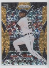 2019 Panini Prizm Tier III Neon Orange Donut Circle /150 Victor Reyes #238 0o1a