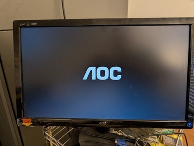 24'' AOC 2436VW TFT24W80PS LCD WIDESCREEN FULL HD BLACK MONITOR W/STAND