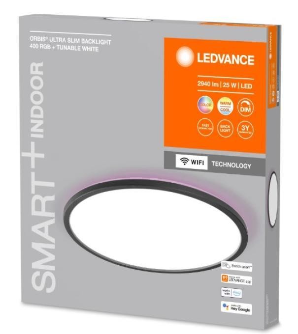 Luce Intelligente Ledvance Orbis Black 40cm TW: Sicura per la Famiglia