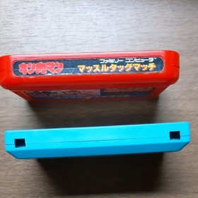 Famicom  software Kinnikuman Muscle Tag Match Toushou Ramenman Lot of 2 Bandai