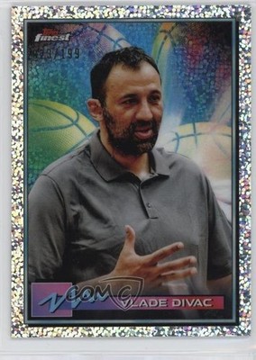 2021 Topps Finest Speckle Refractor /199 Vlade Divac #12 HOF 0s55
