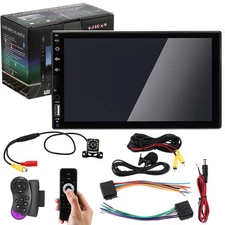 7" Car Radio Apple Andriod Carplay Car Stereo Touch Screen Double 2Din+ Camera