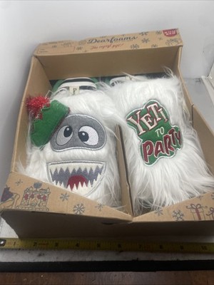 Dearfoams Womens size 11-12 Memory Foam YETI to Party Slippers 2019