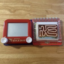 Vintage Pocket Etch A Sketch Ohio Klutz 90s Rare Find
