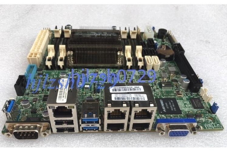 1PC USED Ultramicro A1SRi-2758F MINI-ITX Multi Port Gigabit Server Board *ty