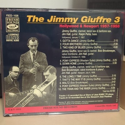 Jimmy Giuffre - Hollywood & Newport / Free Fall 3-CD Set