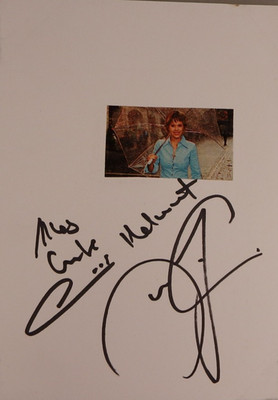 Autograph Swiss singer Francine Jordi (121024)