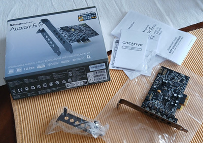 Creative Sound Blaster Audigy Fx V2 5.1 Soundkarte, Intern PCIe x1, neuwertig