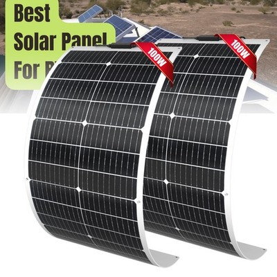 200W Solarpanel Solarmodul Monokristallin Tragbar Wohnmobile Camping PV Aufladen