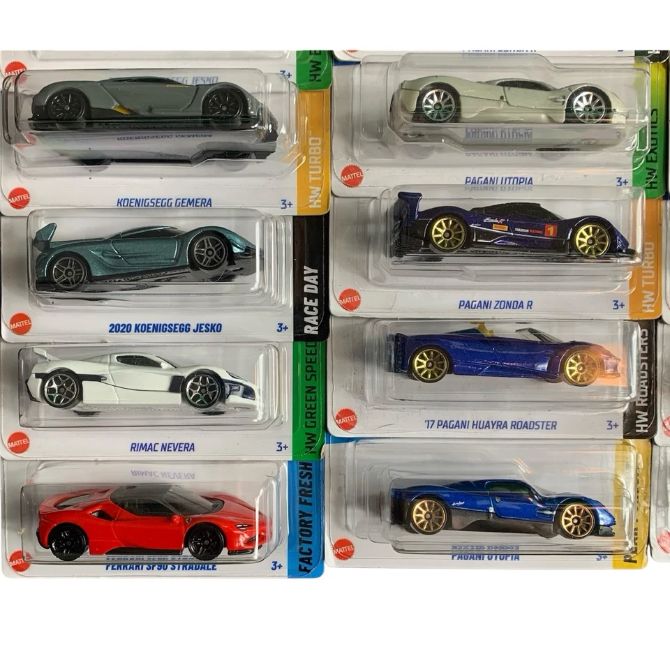Hot Wheels Exotic Super Cars BIG LOT of 50 DIFFERENT TYPES McLaren Bugatti Lambo - Image 4 of 4