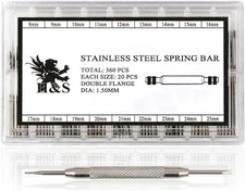 H&S Watch Band Pins & Link Removal Repair Tool Kit - Stainless Steel Watch... 