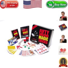 Marvin's 50 Amazing Magic Tricks Set in Gift Tin   Perfect for Young Magicians 