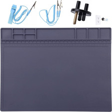 Anti-Static Mat ESD Safe for Electronic Includes ESD Wristband and Grounding Wir