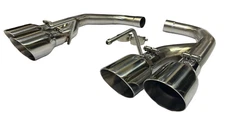 Quad Axle Back 2.5" Exhaust Pipe Kit For Ford Mustang GT 5.0 V8 Coyote 2018-2023